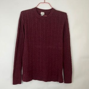 A NEW DAY long sleeve soft crew neck burgundy sweater M